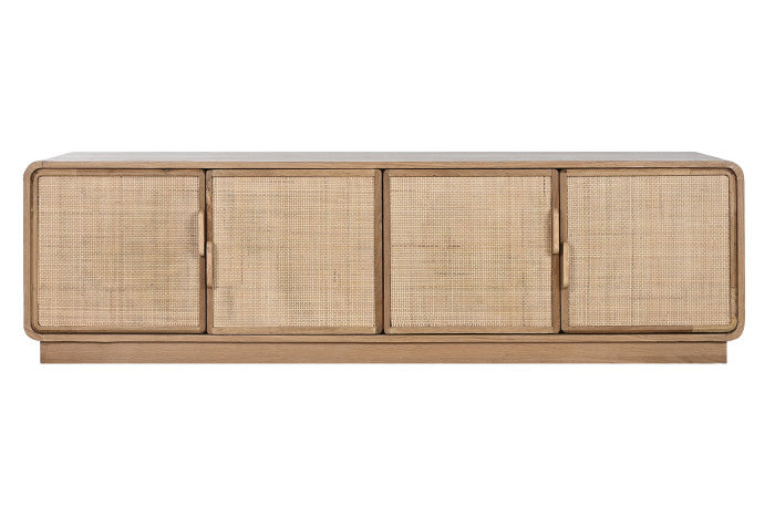 TV CABINET OAK RATTAN 157X45X40 NATURAL