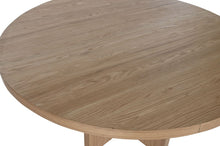 Load image into Gallery viewer, ROUND OAK DINING TABLE 152X152X78 NATURAL