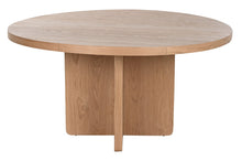 Cargar imagen en el visor de la galería, ROUND OAK DINING TABLE 152X152X78 NATURAL