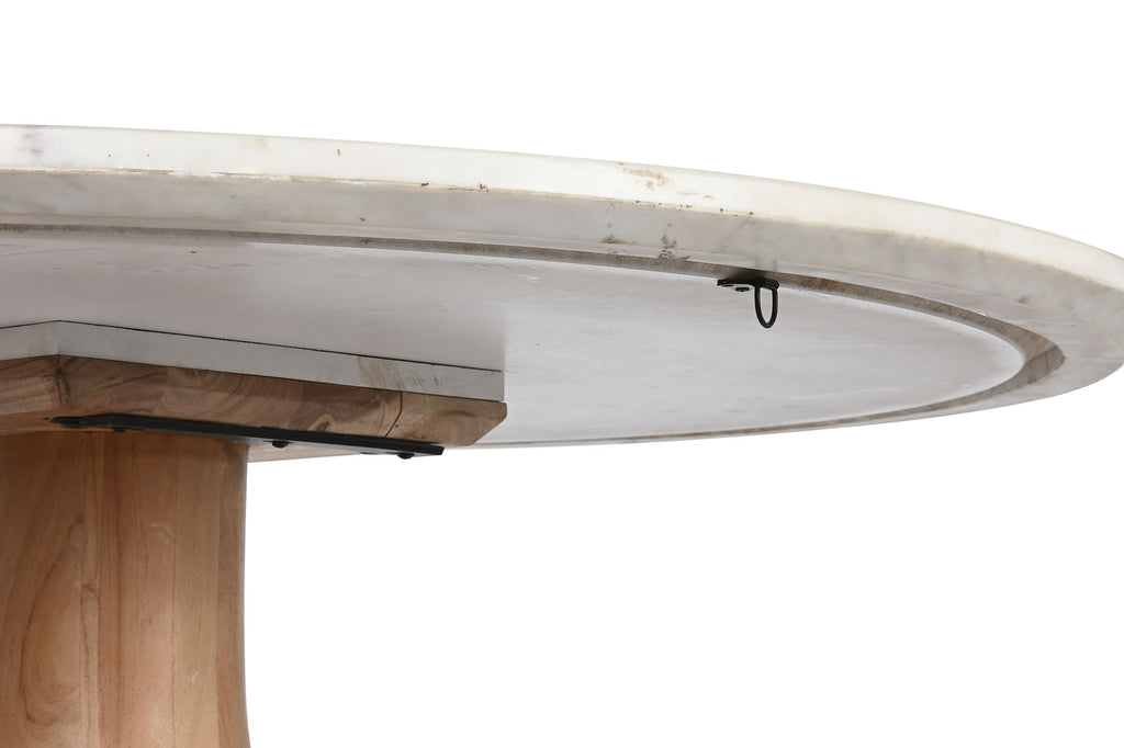 TABLE ACACIA MARBLE 115X115X76