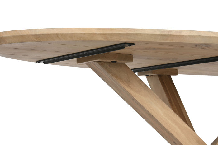 OVAL DINING TABLE MANGO 200X100X77 NATURAL