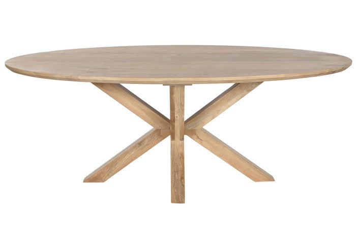 OVAL DINING TABLE MANGO 200X100X77 NATURAL