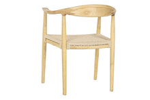 Laden Sie das Bild in den Galerie-Viewer, CHAIR ELM FIBER 50X42X76 LIGHT BROWN