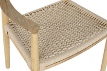 Laden Sie das Bild in den Galerie-Viewer, CHAIR ELM FIBER 50X42X76 LIGHT BROWN