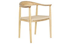 Laden Sie das Bild in den Galerie-Viewer, CHAIR ELM FIBER 50X42X76 LIGHT BROWN