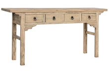 Load image into Gallery viewer, CONSOLE TABLE SOLID ELM 177X38X85 NATURAL