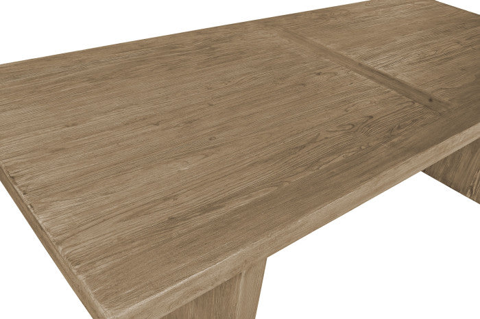 SOLID ELM DINING TABLE 244X102X76 NATURAL