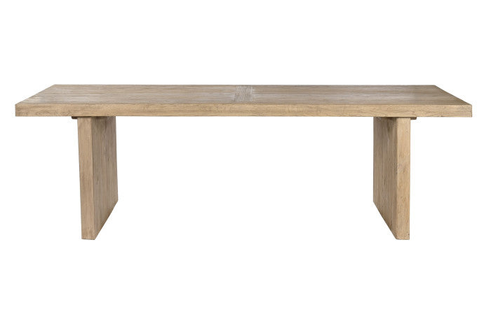 SOLID ELM DINING TABLE 244X102X76 NATURAL