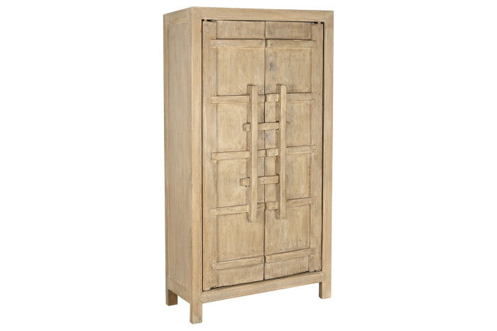 SOLID ELM CABINET 115X48X210 NATURAL