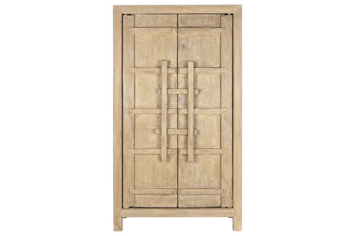 SOLID ELM CABINET 115X48X210 NATURAL