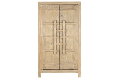SOLID ELM CABINET 115X48X210 NATURAL