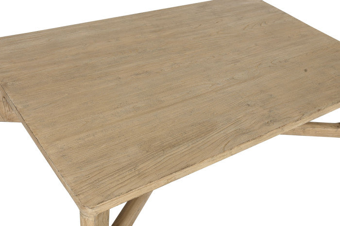 SOLID ELM COFFEE TABLE 170X109X41 NATURAL