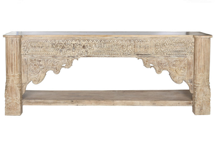 CONSOLE TABLE WOOD 233X47X91
