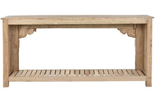 Load image into Gallery viewer, CONSOLE TABLE CARVED WOOD 194X44X91,5