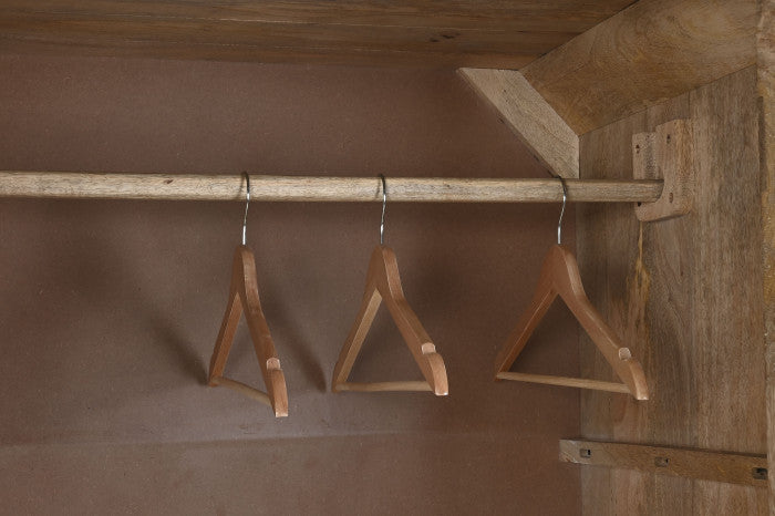 CLOSET WOOD RATTAN 100X55X190