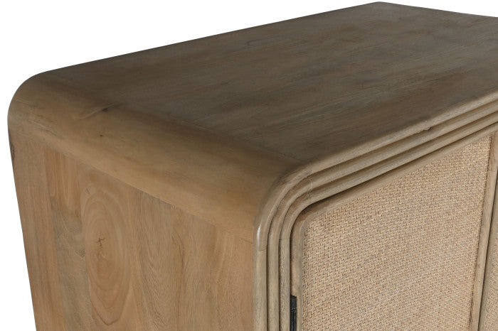 CLOSET WOOD RATTAN 100X55X190