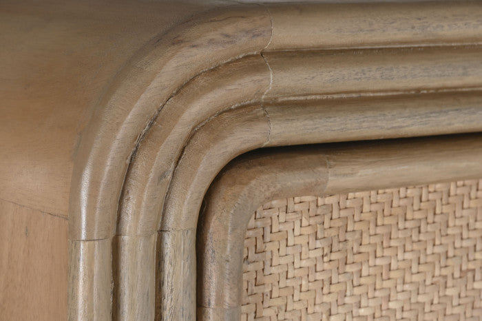 CLOSET WOOD RATTAN 100X55X190