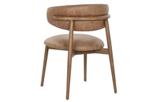 Laden Sie das Bild in den Galerie-Viewer, CHAIR ASH LEATHER 60,5X57,5X82 DECAPE WHITE