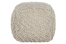 Load image into Gallery viewer, FOOTREST WOOL COTTON 45X45X45 BEIGE