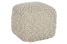 Load image into Gallery viewer, FOOTREST WOOL COTTON 45X45X45 BEIGE