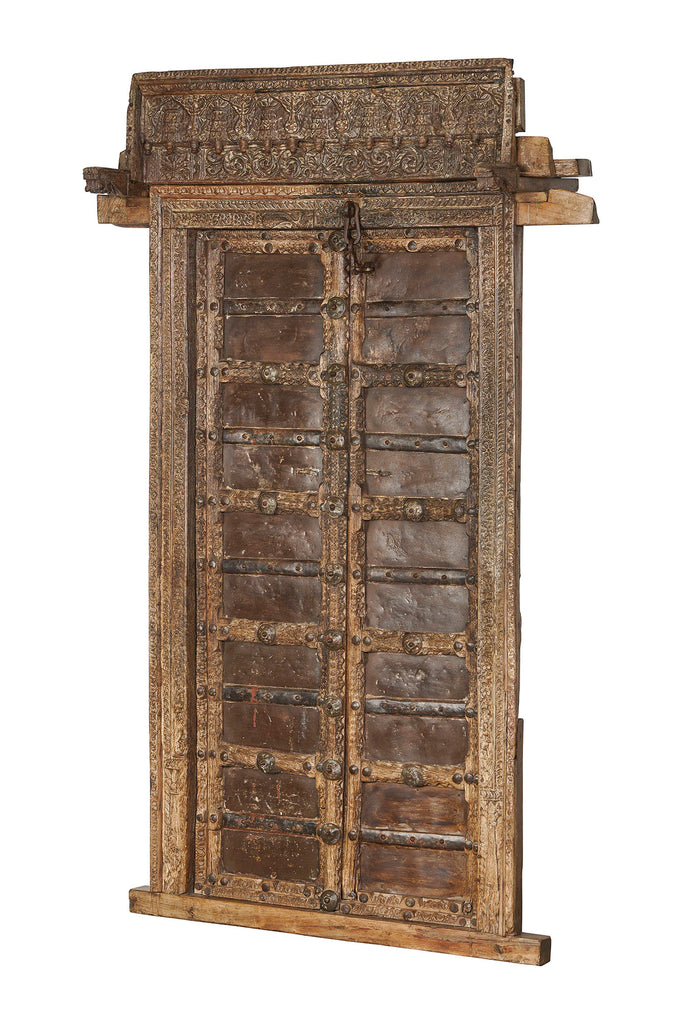 Antique door teak 110X20X190 brown