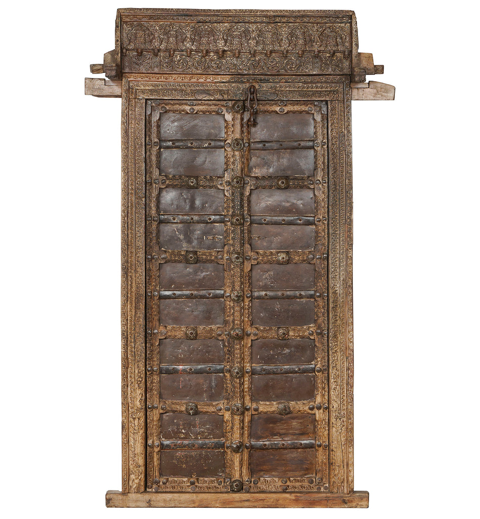 Antique door teak 110X20X190 brown