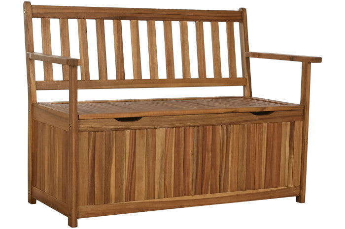 BENCH ACACIA 120X60X87 WITH CAP NATURAL BROWN