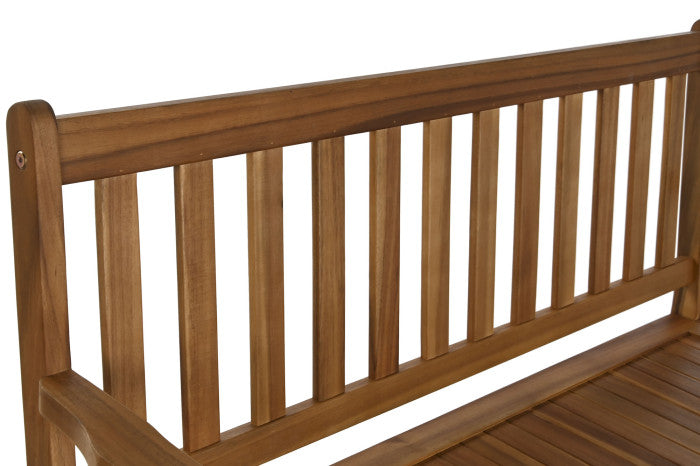 BENCH ACACIA 120X60X87 WITH CAP NATURAL BROWN