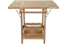 Load image into Gallery viewer, WAITRESS TEAK 108X90X72 FOLDING NATURAL BROWN