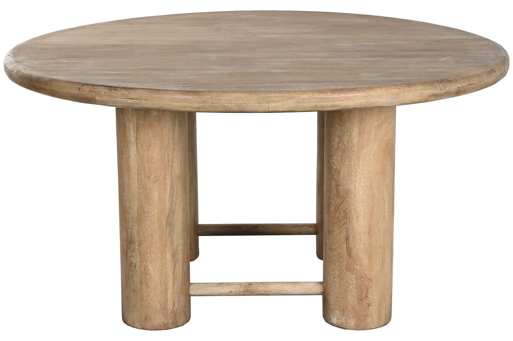 DINING TABLE MANGO 150X150X78,7 BROWN