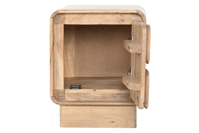 BEDSIDE TABLE ACACIA MDF 40X40X50