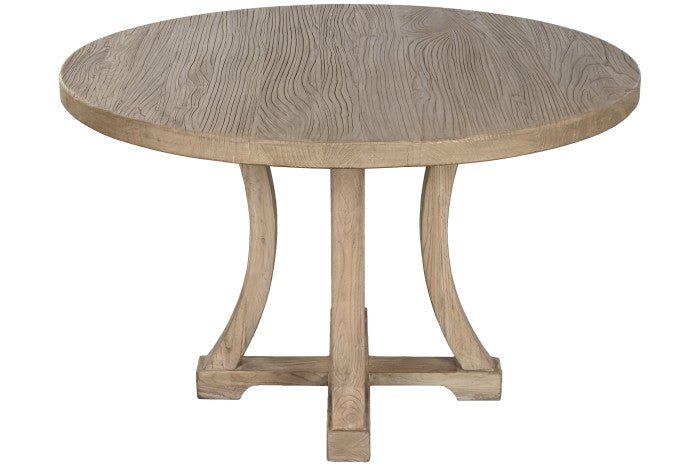 TABLE ELM 120X120X76 NATURAL
