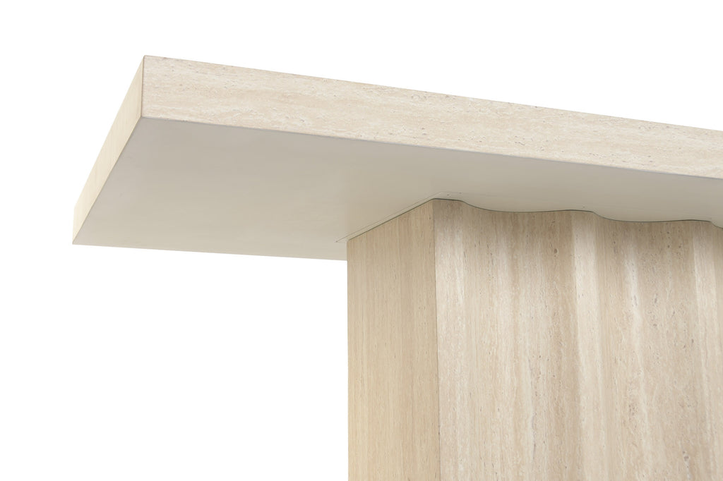 TABLE WOOD SIMILE 180X90X76 BEIGE