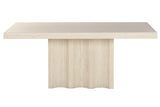 TABLE WOOD SIMILE 180X90X76 BEIGE