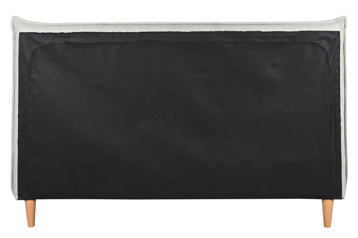 BED POLYESTER WOOD 177X219X113 MAX. 220 KG. BEIGE