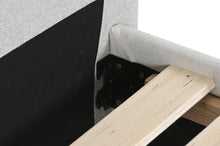 Charger l&#39;image dans la galerie, BED POLYESTER WOOD 177X219X113 MAX. 220 KG. BEIGE