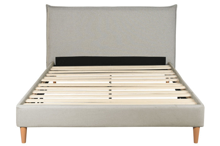 BED POLYESTER WOOD 177X219X113 MAX. 220 KG. BEIGE
