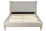 BED POLYESTER WOOD 177X219X113 MAX. 220 KG. BEIGE