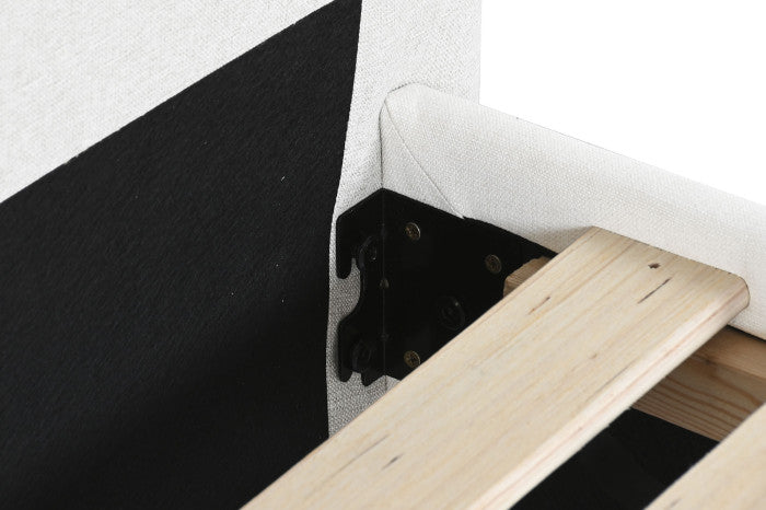 BED POLYESTER WOOD 177X219X113 MAX. 220 KG.