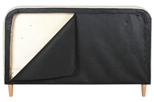 Carica l&#39;immagine nel visualizzatore di Gallery, BED POLYESTER WOOD 170X219X120 MAX. 220 KG. BEIGE