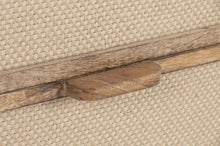 Cargar imagen en el visor de la galería, BEDSIDE TABLE MANGO JUTE 40X30X45 2 DRAWERS