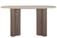 Cargar imagen en el visor de la galería, CONSOLE TABLE WOOD GRANITE 150X40X78 BROWN