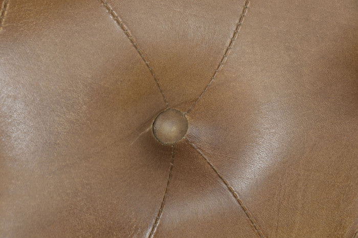 SOFA CHESTERFIELD LEATHER 190X77X80 3 SEATS