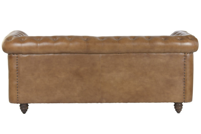 SOFA CHESTERFIELD LEATHER 190X77X80 3 SEATS