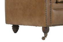 Carica l'immagine nel visualizzatore di Gallery, SOFA CHESTERFIELD LEATHER 190X77X80 3 SEATS