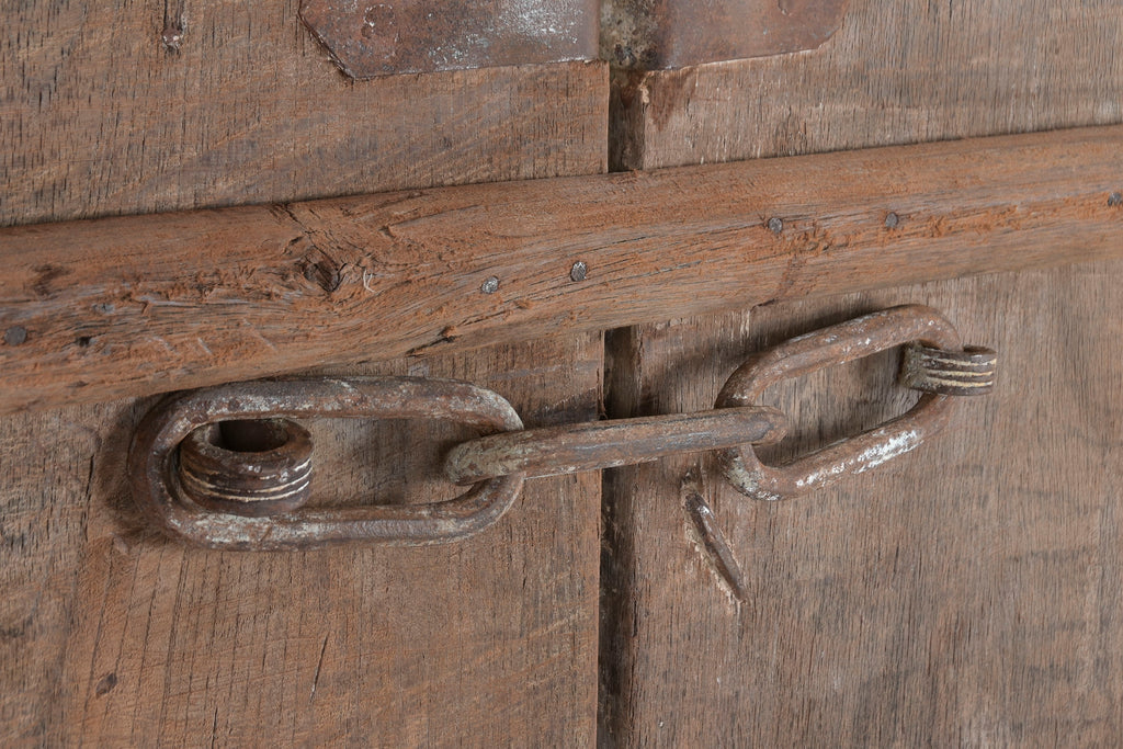 Antique door teak iron 90X10X180 natural