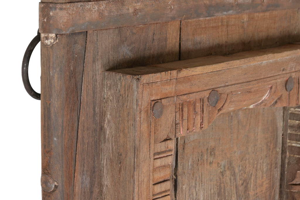 Antique door teak iron 90X10X180 natural