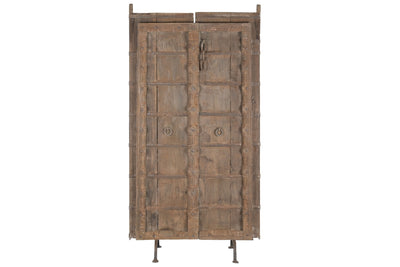 Antique door teak iron 90X10X180 natural