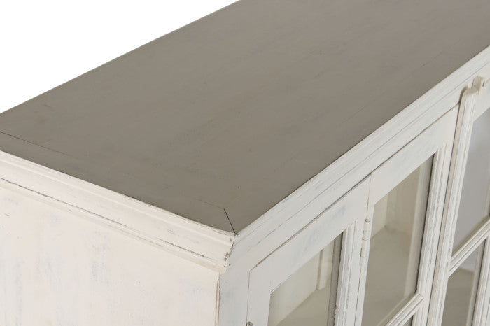 SHOWCASE TEAK MANGO 270X43X244 DECAPE WHITE