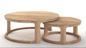COFFEE TABLE SET 2 MANGO 90X90X45
